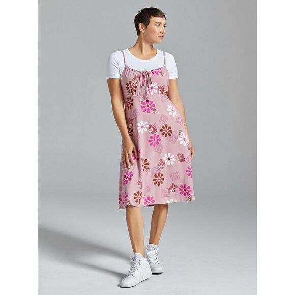 Disney Hercules Floral Meg Allover Print Slip Dress (Med) - Picture 1 of 5